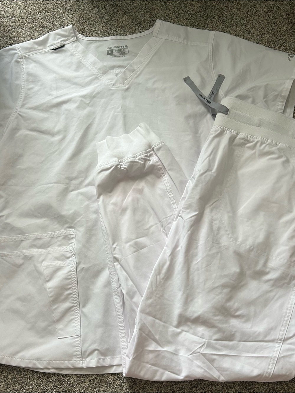 Carhartt White Scrub Set